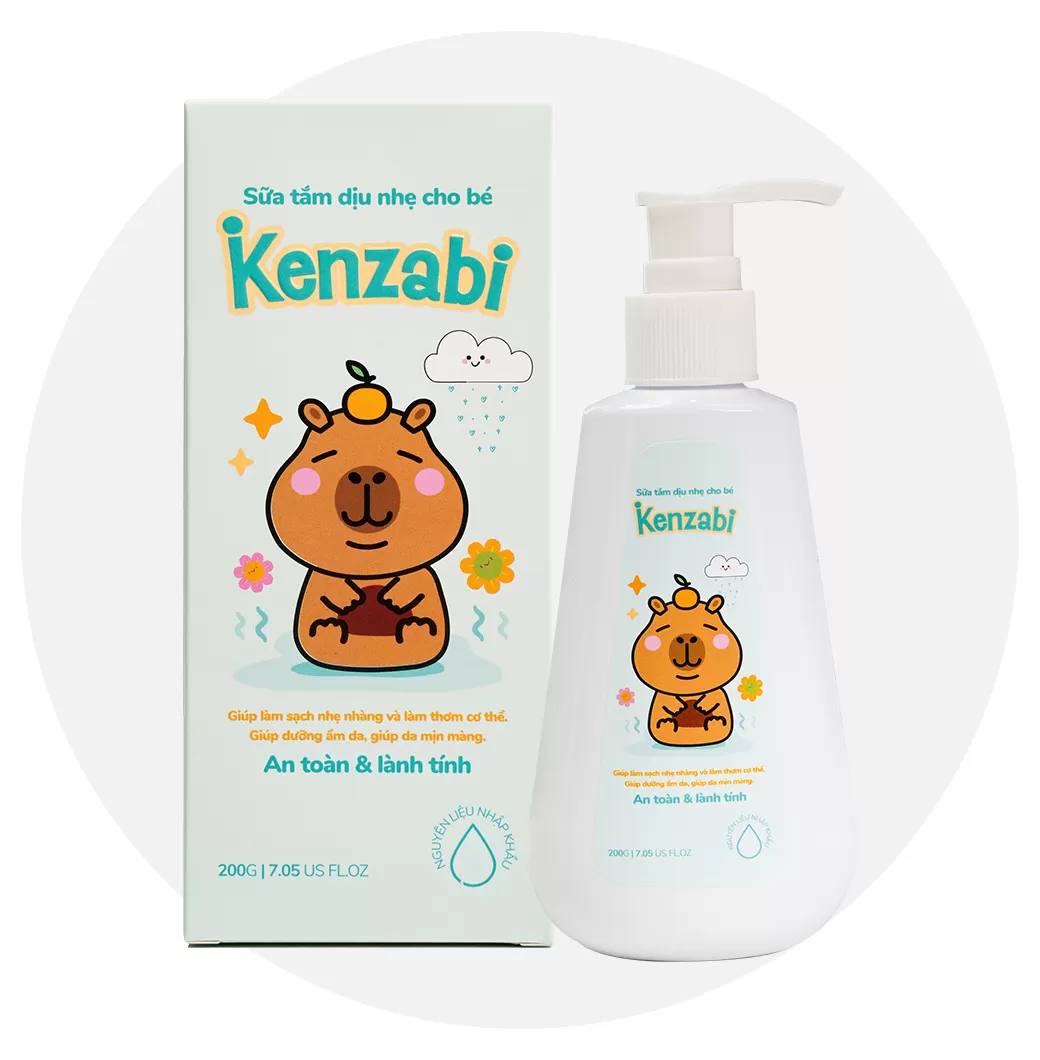 Kenzabi Sữa Tắm Dịu Nhẹ Cho Bé – Bảo Vệ Và Chăm Sóc Làn Da Nhạy Cảm Của Bé