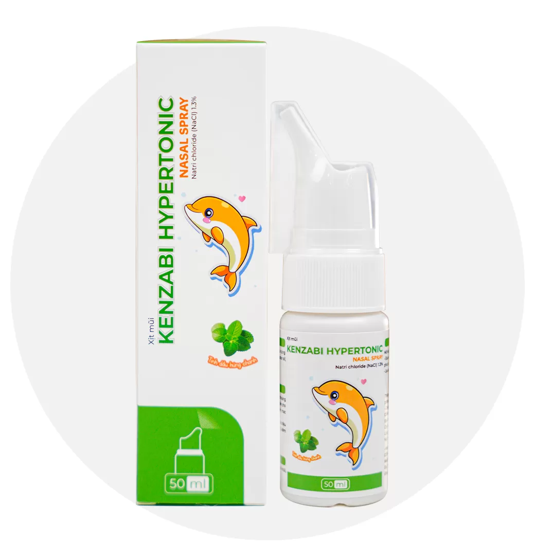 Kenzabi Hypertonic - Xịt muối ưu trương Nasal Spray (NaCl 1,3%)